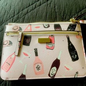 NWT Kate Spade champagne wristlet